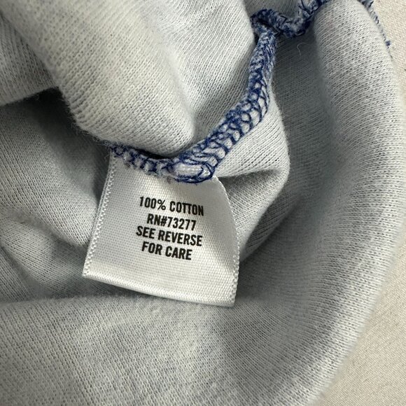 Croft & Barrow Womens XXL Blue Star Print Short Sleeve Cotton Top - Picture 4 of 5